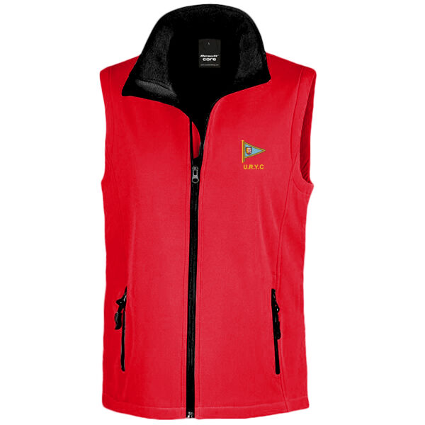 URYC Mens Soft Shell Gilet - 2025 Logo Thumbnail
